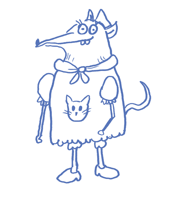 a pirate rat girl